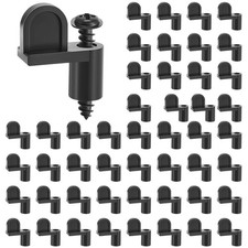 48 Pack 3/8 in Nylon Window Screen Clip with Screws Offset Window Clips for F...