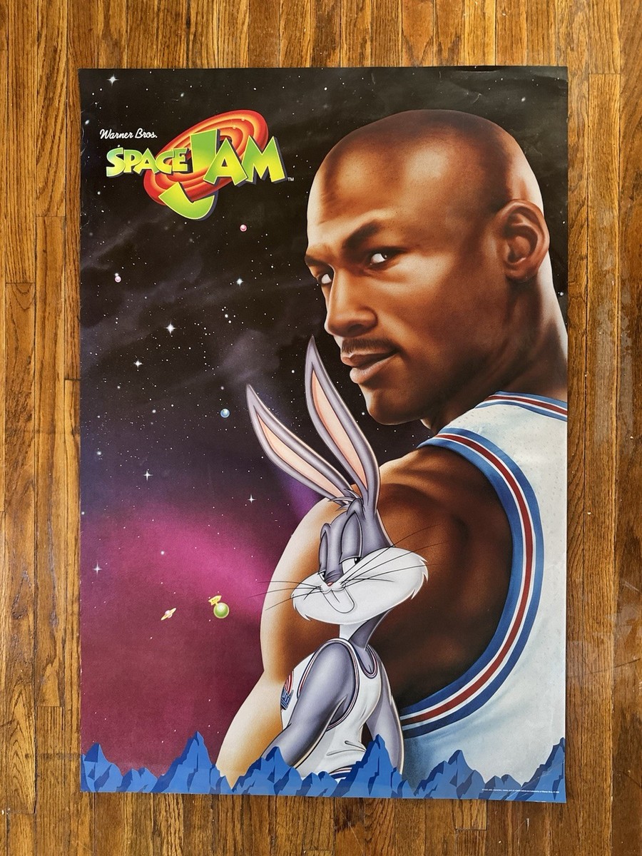 Michael Jordan Vintage 1996 Basketball WB Space Jam Bugs Bunny