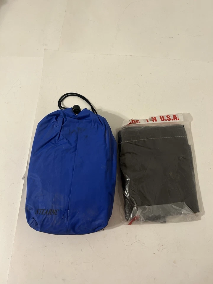 Stearns 2 PC Adult PVC Rainsuit Blue XL waterproof. - Image 4 of 4