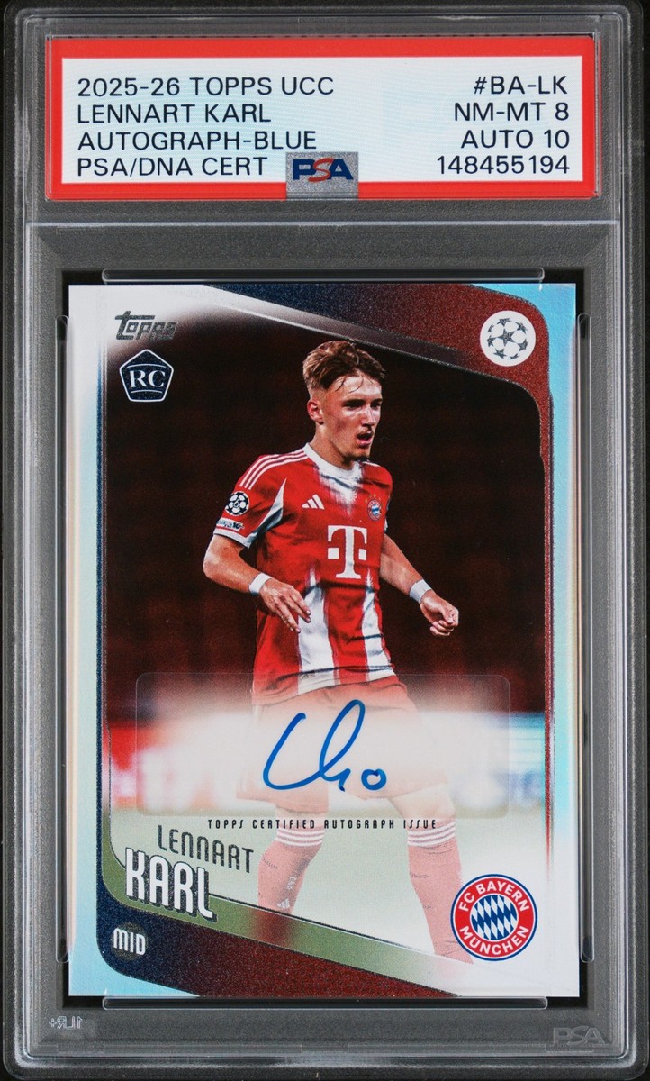 2025-26 Topps Uefa Club Competitions - Autographs Lennart Karl #BA 