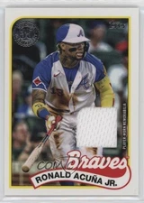 2024 Series 1 1989 Topps Baseball Relics Ronald Acuna Jr Acuña #89BR-RAJ 0am1