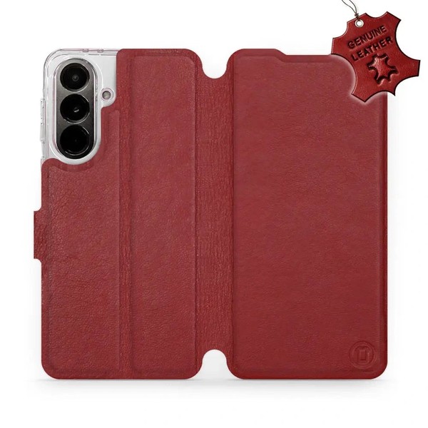 HandyhüLle FüR Galaxy A37 5G Mobiwear Case Cover SchutzhüLle Etui Dunkelrot-image