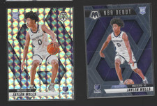 JAYLEN WELLS 2 Card Lot 2024-2025 Panini Mosaic Silver #240 / Base #260 Rookie