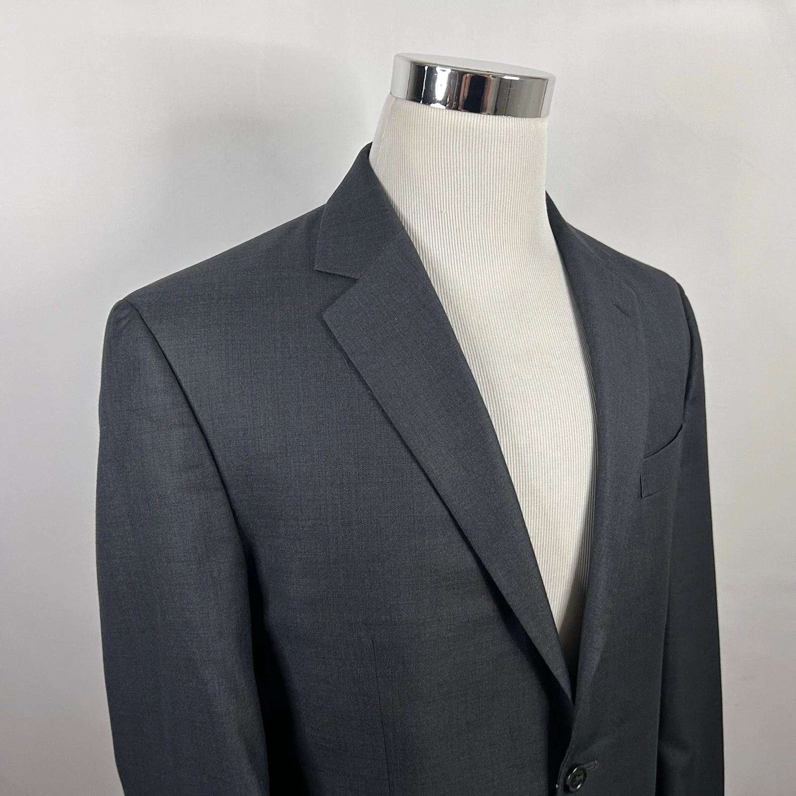 Cappotto sportivo Michael Kors 40R grigio scuro due bottoni doppio ventilato misto poli rayon