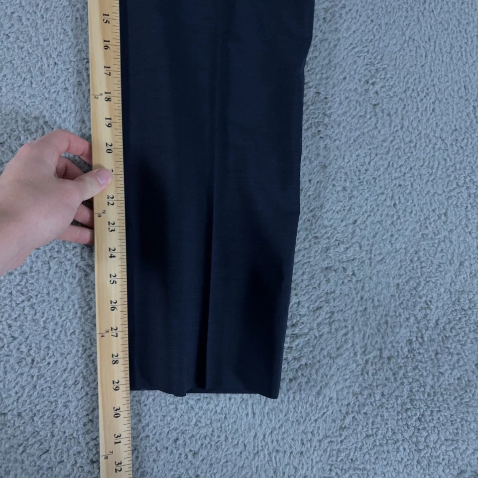 Pantalones Banana Republic para Hombres 35x30 Azul Marino Ajustados Marzotto Finos Pantalones de Lana Italiana Foto 3 de 4
