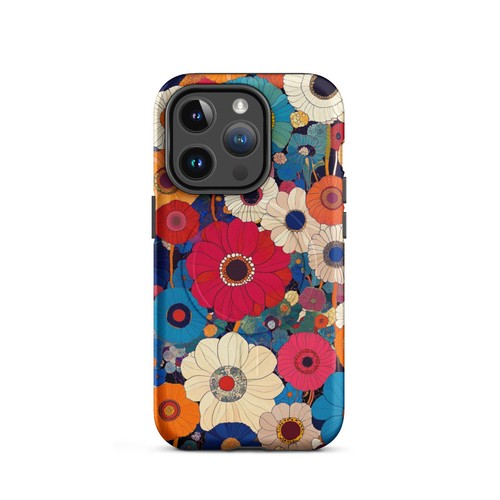 Matte Multicolor Floral Artwork MagSafe® Tough Case for iPhone® - Picture 4 of 13