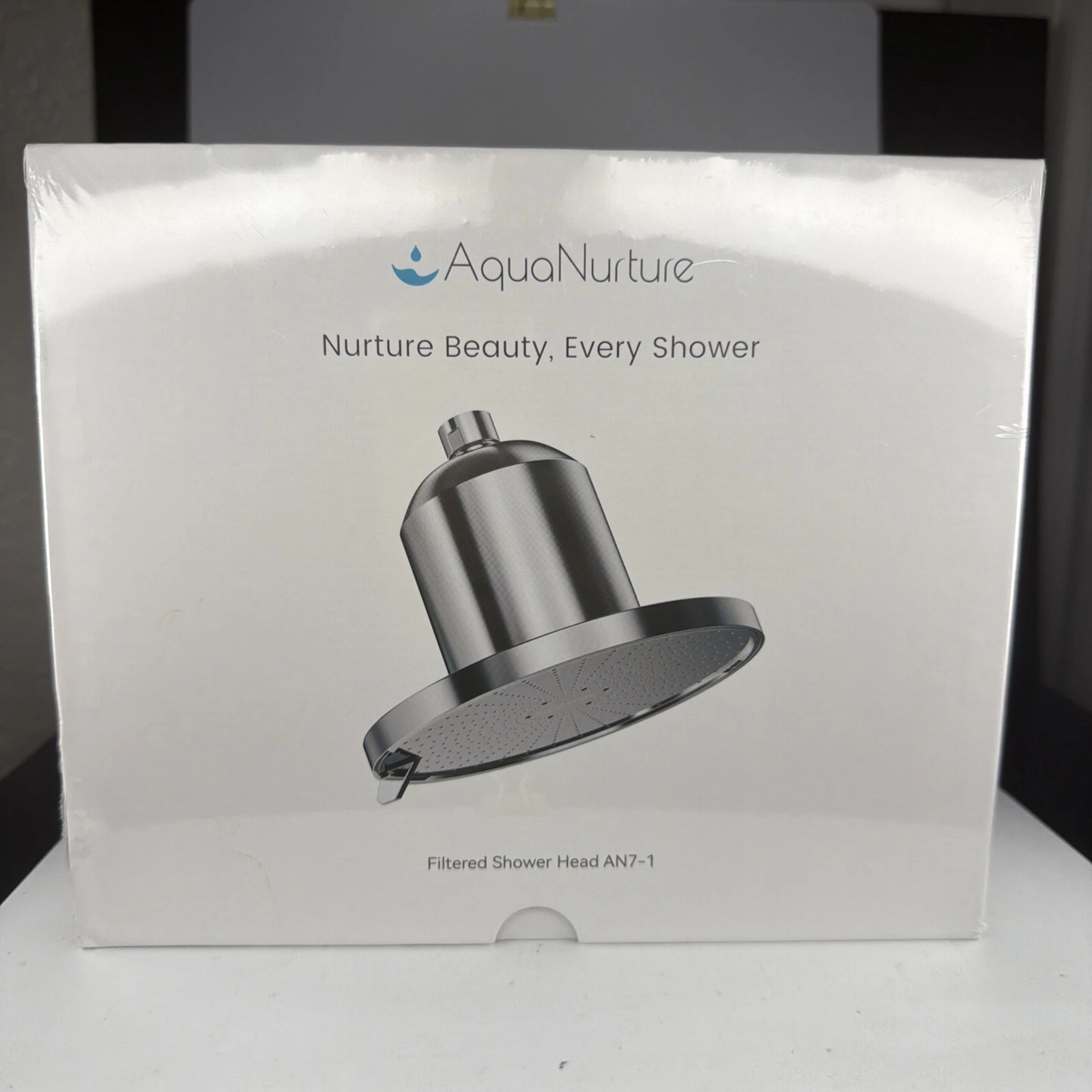 AquaNurture Filtered Shower Head AN7-1 BLACK New Sealed MSRP $149