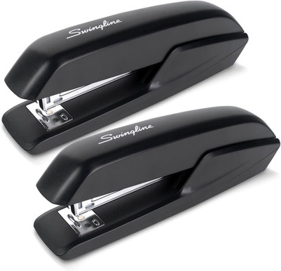 Standard Stapler, 20 Sheet Capacity, Eco Version, Jam Free, 2 Pack, Black (54501