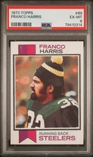 1973 Franco Harris RC Rookie TOPPS #89 PSA 6 EX-MT Pittsburgh STEELERS HOF RB