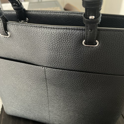 Michael Kors Black Leather Tote Bag - Picture 4 of 5