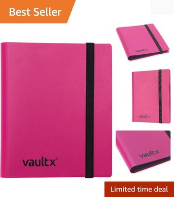 Secure and Portable Pink 4 Pocket Card Binder for Collectors and Players |  eBay