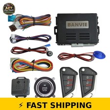 BANVIE Car Keyless Entry Alarm System - Remote Start  Push Button
