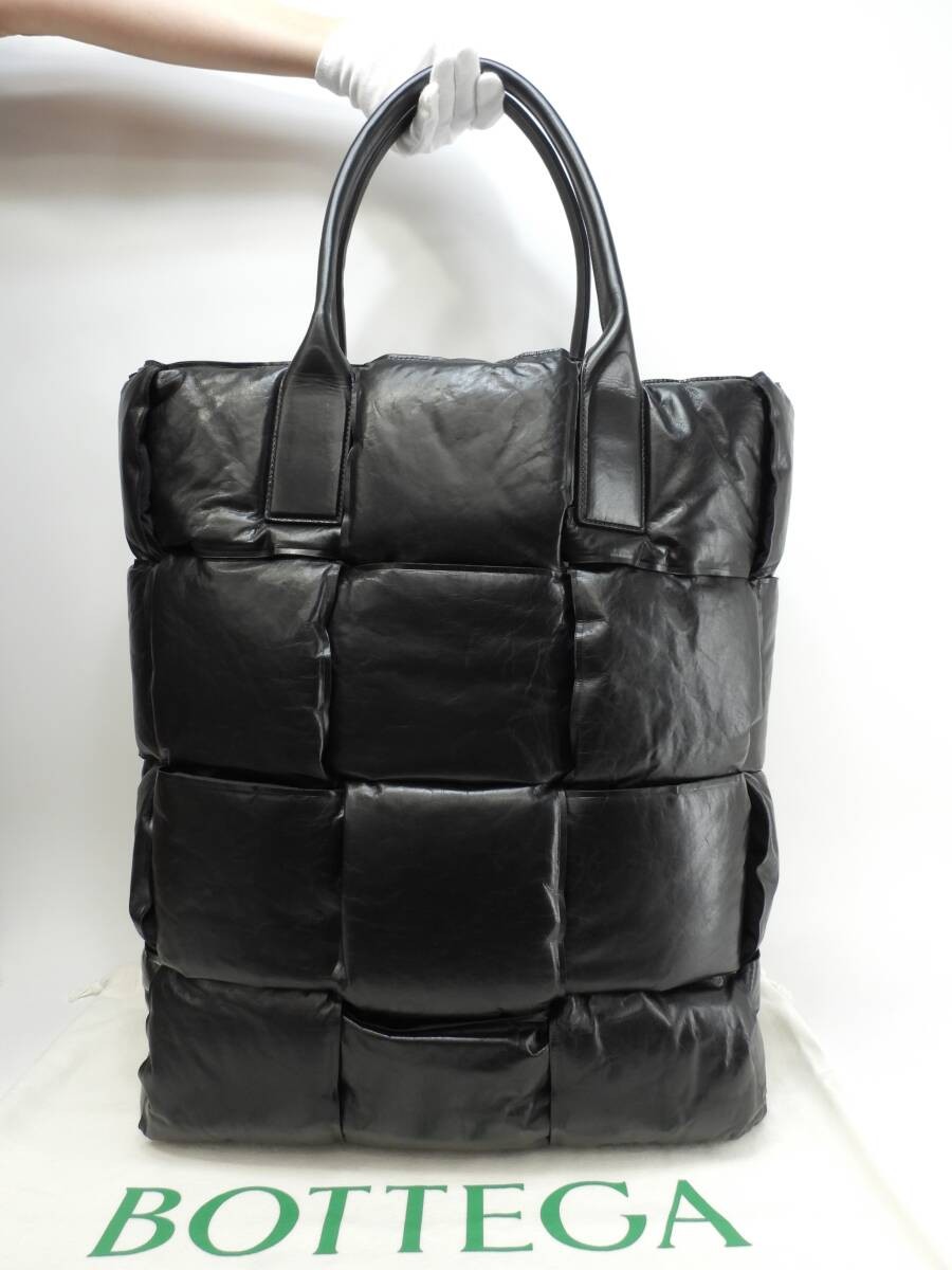 Bottega Veneta Men's Large Arco Tote Bag Leather Black Shoulder thumbnail 9