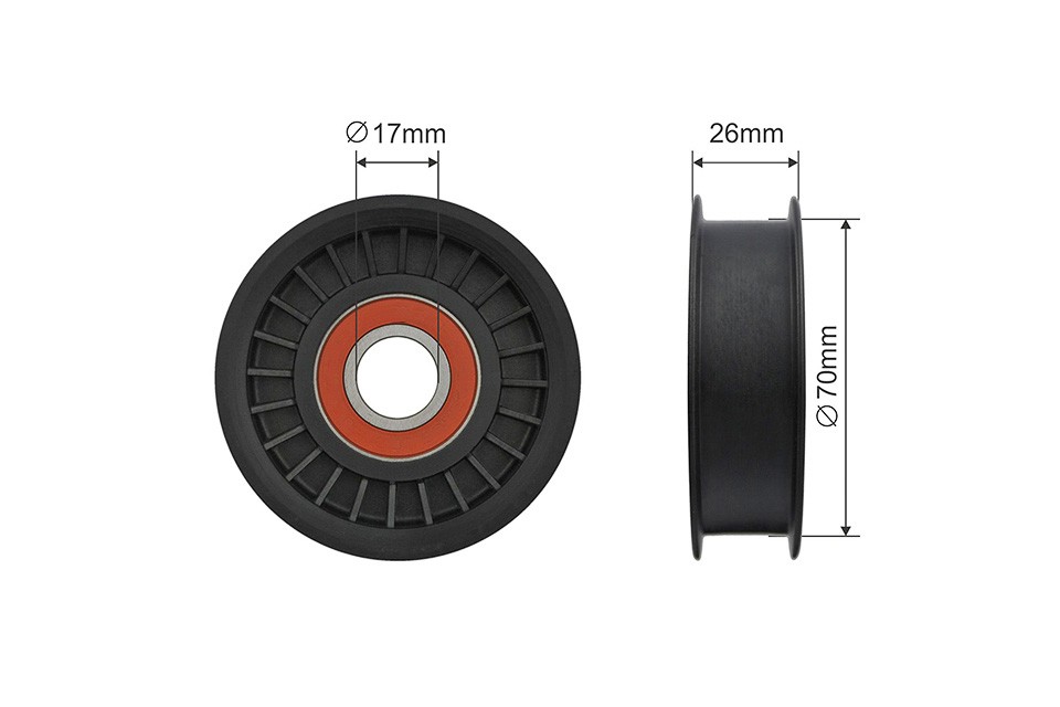 TENSIONER PULLEY VRIBBED BELT RNK-ME-051 FOR MERCEDES-BENZ M272.944/943 3.0L - Image 5