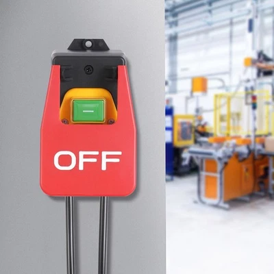 CNCEST Sicherheitsschalter Elektromagnetischer Schalter Not-Aus-Schalter Mit Steckdose