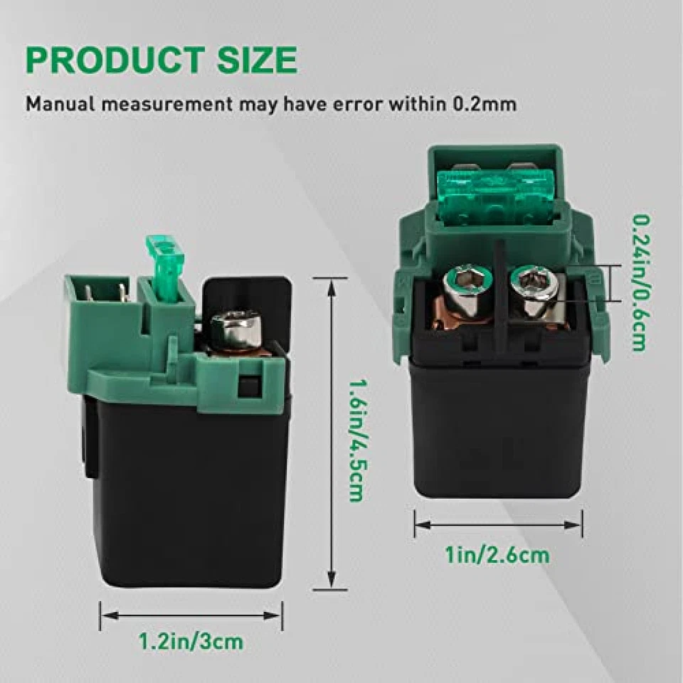 Starter Solenoid Relay for Honda CBR1000RR CBR600RR CBR600F3 CBR250R CX500 Foto 2 de 4