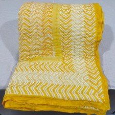 Handmade Cotton Quilt, King Queen Twin Size Blanket Throw Bedding