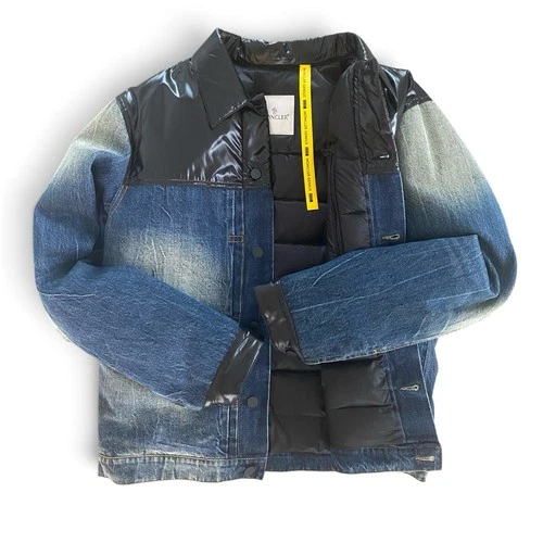 Moncler Genius x Fragment Shady Denim Down Jacket Hiroshi Fujiwara Men's 4 US XL image 2