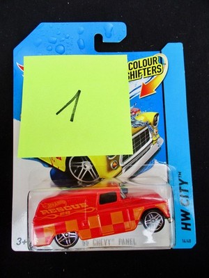 1 Hot wheels 55 Chevy Panel Van HW City Colour shifters 2013 OVP NOS unbespielt