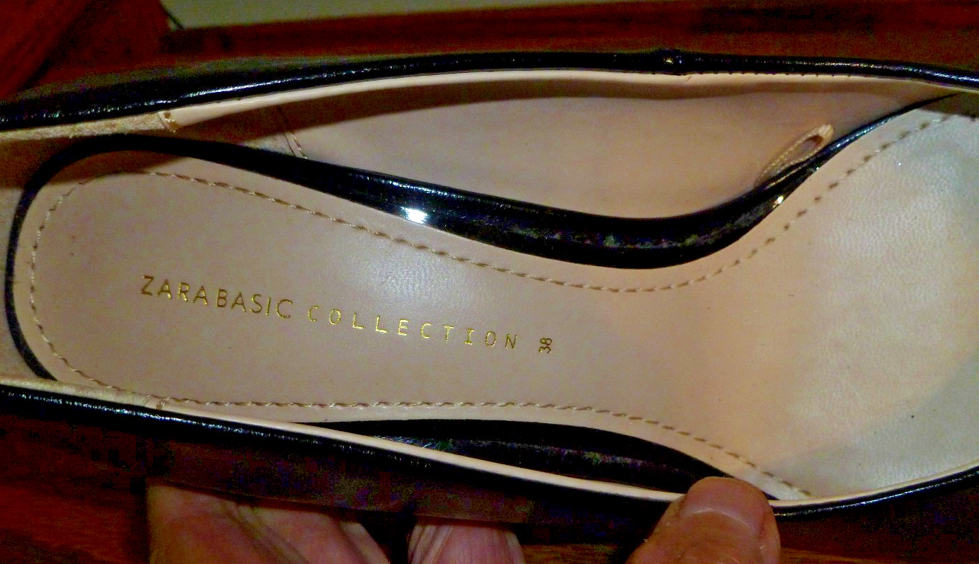 Zara Basic Collection-Pointed Black Sculptured Bl… - image 4