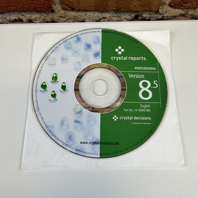 Crystal Reports Standard Edition Version 8.5  Full Product CD w/ Key