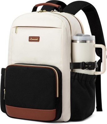 LOVEVOOK Laptop Backpack for Women with Pouch Pocket for Large Capacity Cup,15.6