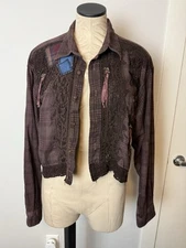 Vintage Bonnie Harris Designs Flannel Shirt Shabby Chic Grunge 80s Button Up