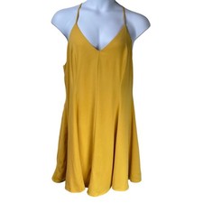 Forever 21 Cami Swing Skater Dress Size 2X Mustard Yellow NWT