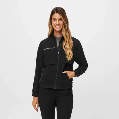 Figs Women Sydney Performance Jacket (Ceil Blue/Black/Navy)(XS-XL)