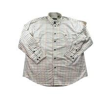 Orvis Plaid Button Down Long Sleeve Shirt Mens XL Cotton Classic Business Hunt
