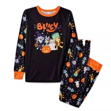 Bluey and Bingo Trick Or Treat Halloween Pajama Set, Size 4
