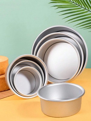 4 Zoll eloxierte Aluminium Chiffon Kuchen & Käsekuchen Form mit abnehmbarem Boden-UK
