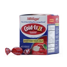 MEDIQUE 45873 Cough Drop,13.3mg,Cherry,PK25 3WHL8