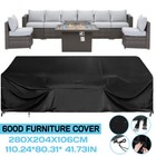 Upgrade 600D Outdoor Furniture Cover Heavy Duty Waterproof Patio Table Cover USA