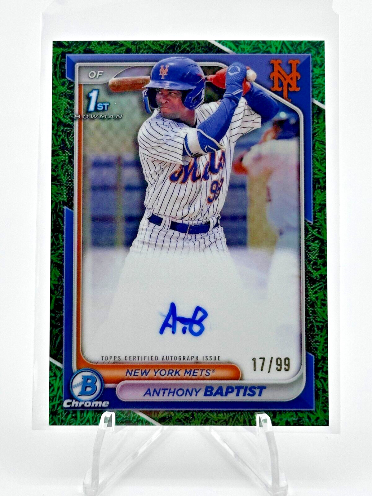 Anthony Baptist 2024 1st Bowman Auto Chrome Green 17/99