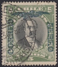 Chili A-10 1928/32 Centenaire De La Bataille De Maipo Balmaceda Utilisé