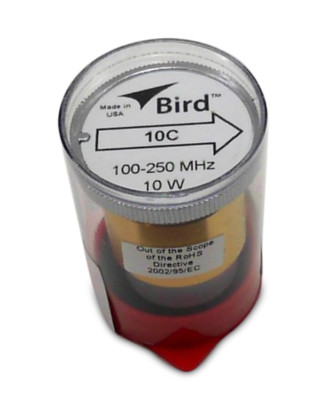  Bird 43 Wattmeter Element 10C 100-250 MHz 10 Watts (New)
