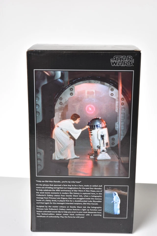 Estatua holográfica Gentle Giant Star Wars Princesa Leia 1/8 SDCC 2017 #331/770 Foto 4 de 4