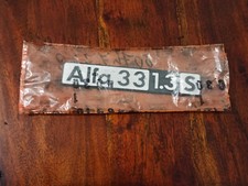 Stemma Scritta Targhetta Fregio Badge Emblem Alfa 33 1.3 S
