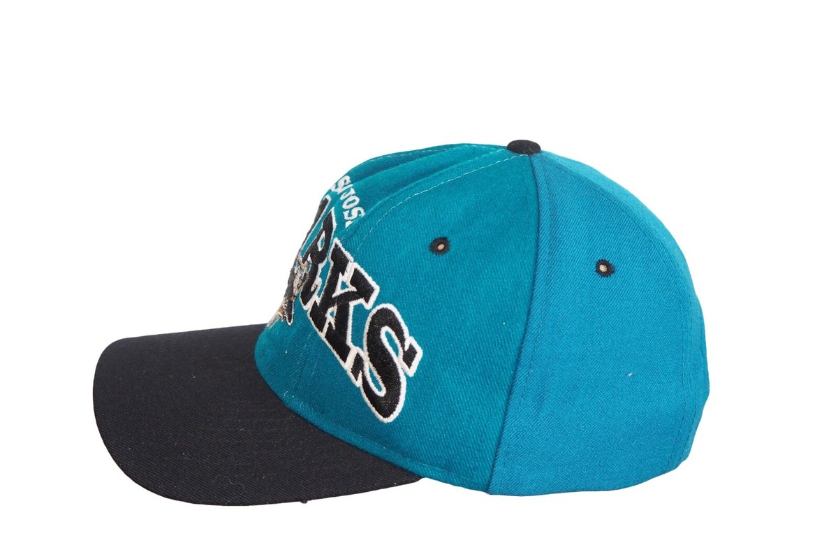Casquette chapeau ajustée hockey vintage années 90 the game San Jose sharks nhl
