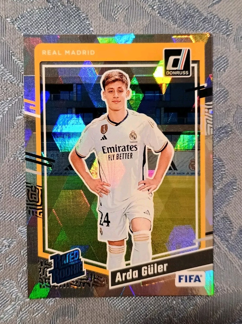 2023-24 Donruss Soccer Cubic Parallel Arda Guler RC Rated Rookie #184