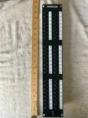 GRUBER ETHERNET PATCH PANEL, CAT 6, 48-PORT, 2 RMS