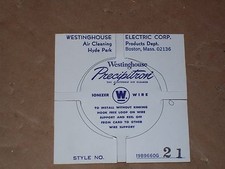 NEW WESTINGHOUSE HONEYWELL 19B9660-21 TUNGSTEN IONIZER WIRE 13-3/4" LONG P413