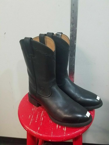 black painted boots