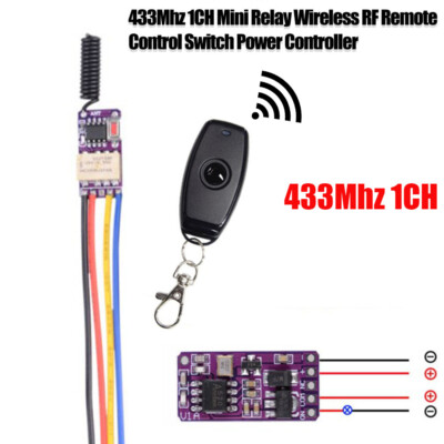 NEW！！！433Mhz 1CH Mini Relay Wireless Switch Power Controller RF Remote Control