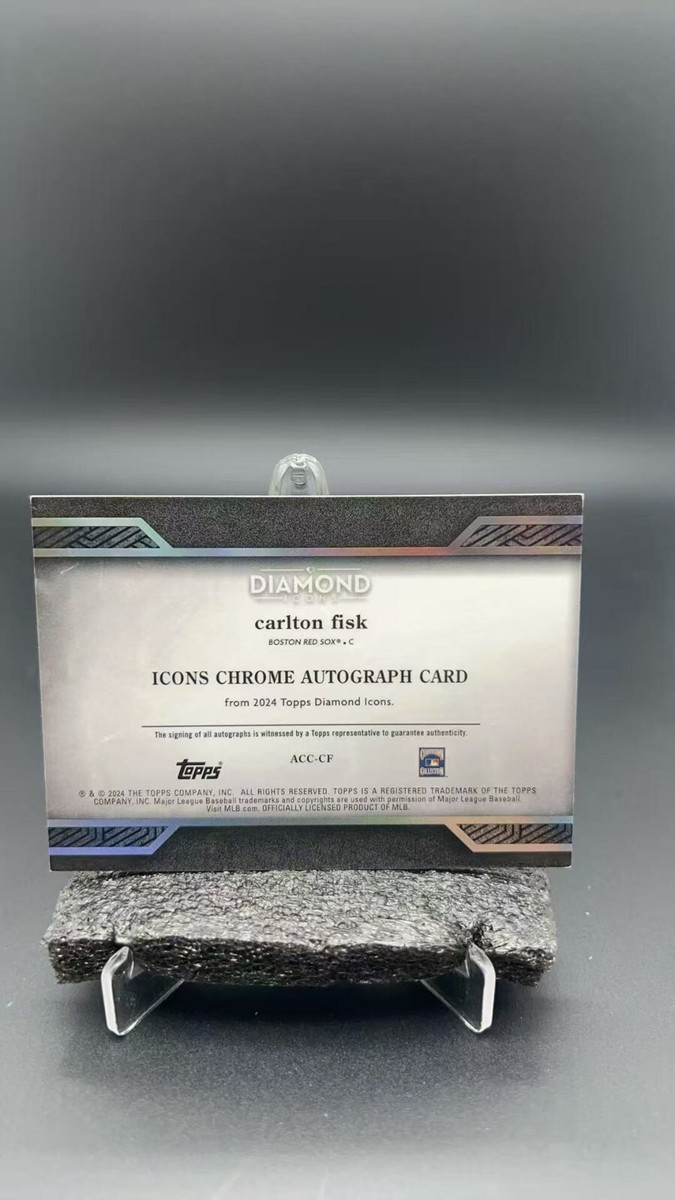 2024 Topps Diamond Icons Carlton Fisk Icons Chrome Auto /5 #4982 S 