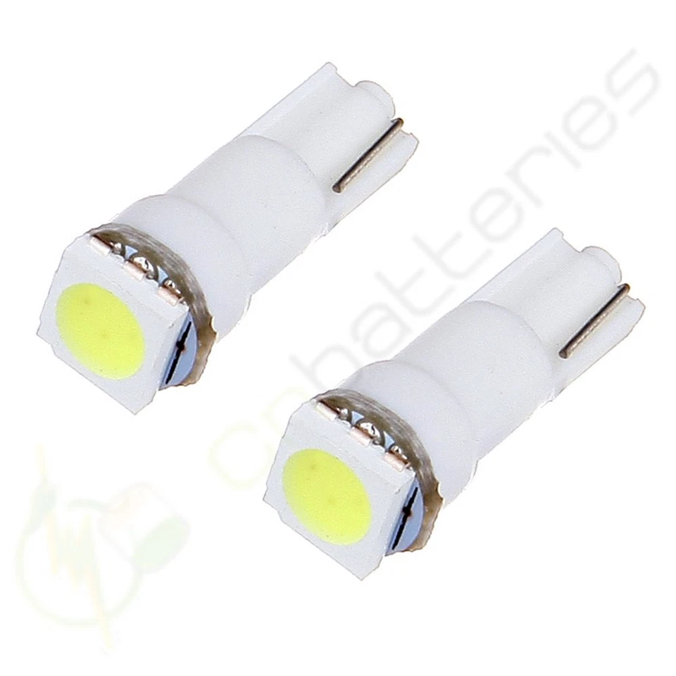 20Pcs T5 58 70 73 74 White Dashboard Gauge 5050 1SMD LED Wedge Lamp Bulb Light - Image 2 of 4