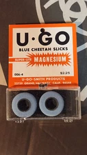 U Go Blue Cheetah Slicks 006-04 Super Lite Magnesium Pair 1960s slot car