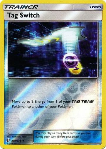 Pokemon Unified Minds Tag Switch Reverse Holo 209/236