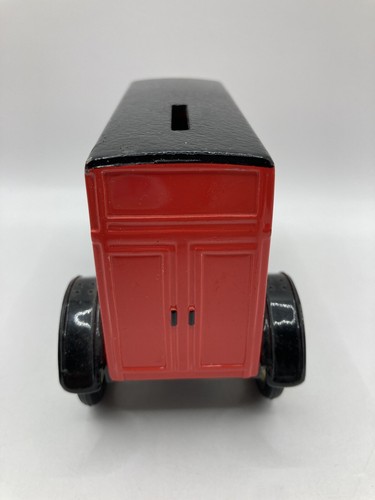 ERTL 1912 Ford Replica Open Front Panel Van Coin Bank Red RH Macy No Plug or Key - Picture 5 of 9